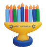 7 Footed Lighted Hanukkah Menorah Inflatabe